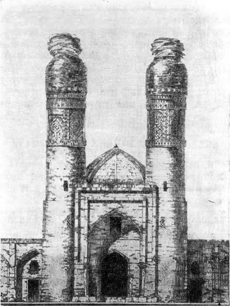 Бухара. Медресе Халифа Ниязкул, 1807 г. Надвратная постройка