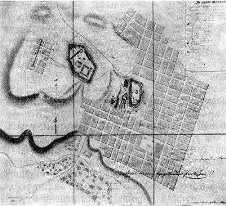 Шемаха, план города 1847 г.