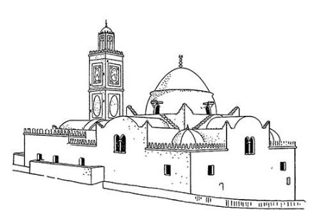 Алжир. Мечеть Джами аль-Джадид, 1660 г. Внешний вид